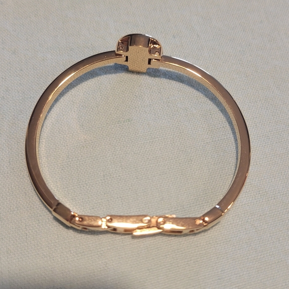 Ann Klein Gold Plated Bracelet with Crystal Accents. - Picture 7 of 10